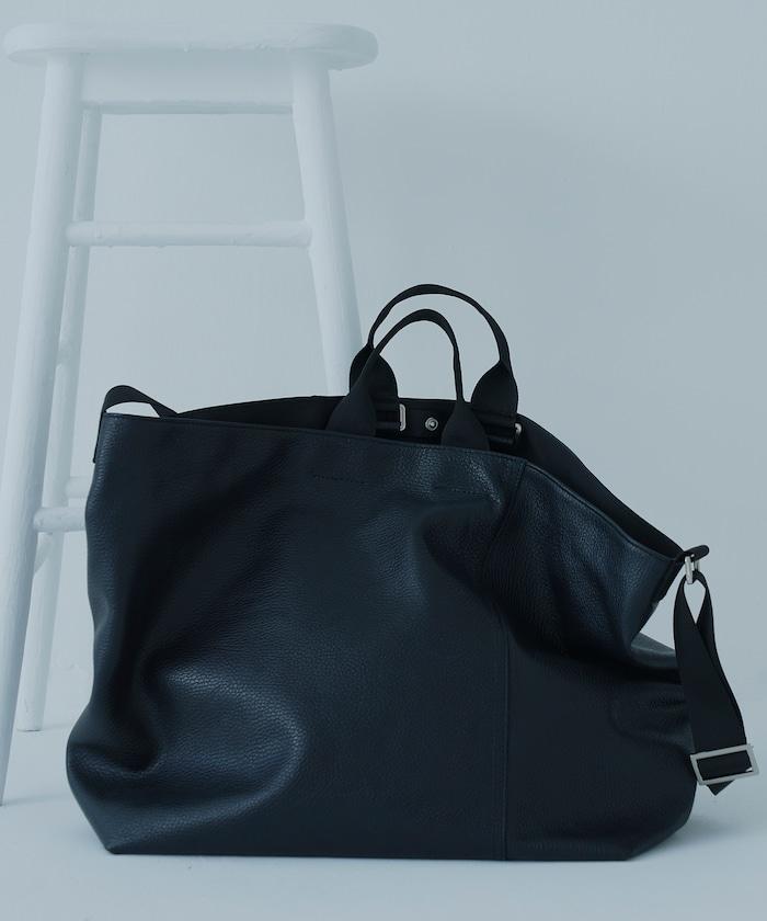 2WAY Leather Messenger Bag 牛皮 防潑水 郵差包