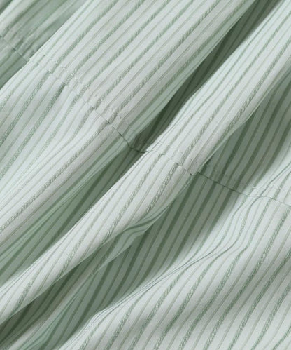 短袖拼接 下襬抽繩 襯衫