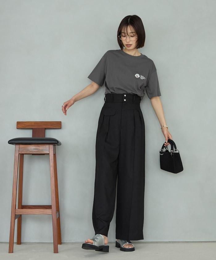 有機棉 單點動物刺繡 T恤
