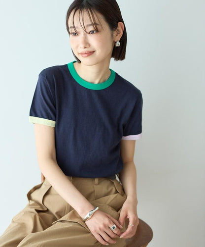 聯名撞色 EMMA 羅紋T恤