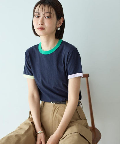 聯名撞色 EMMA 羅紋T恤