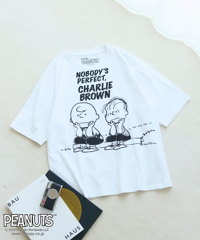 PEANUTS（花生漫畫） BUDDY系列 前胸印花短袖T恤 JT261C02