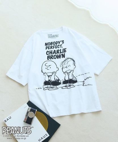 PEANUTS（花生漫畫） BUDDY系列 前胸印花短袖T恤 JT261C02