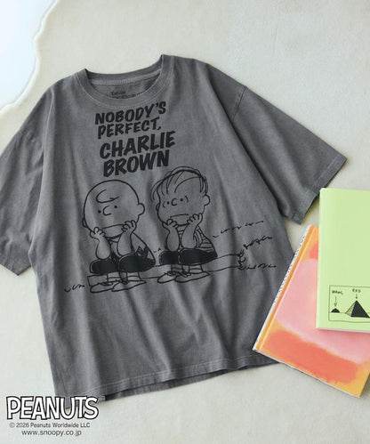 PEANUTS（花生漫畫） BUDDY系列 前胸印花短袖T恤 JT261C02
