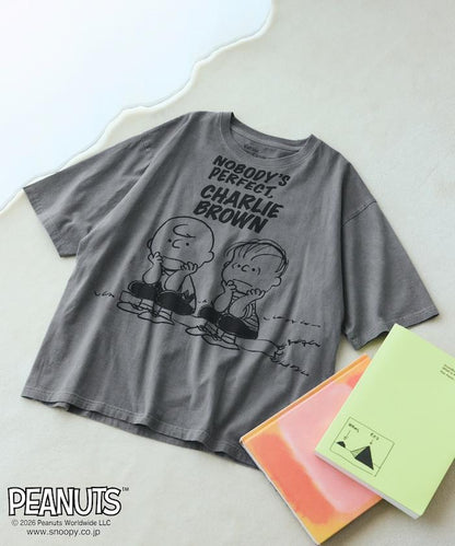 PEANUTS（花生漫畫） BUDDY系列 前胸印花短袖T恤 JT261C02