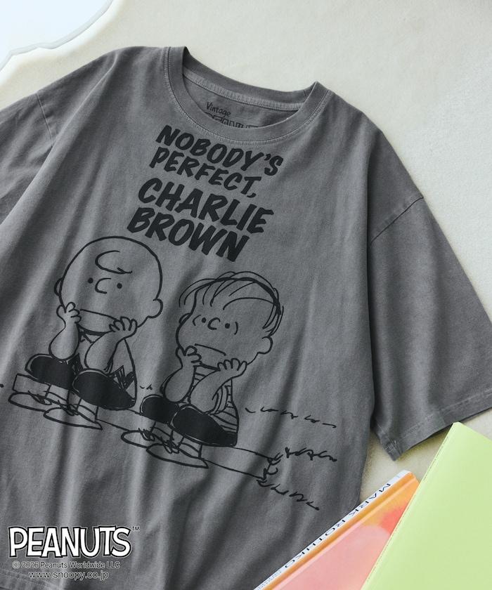 PEANUTS（花生漫畫） BUDDY系列 前胸印花短袖T恤 JT261C02