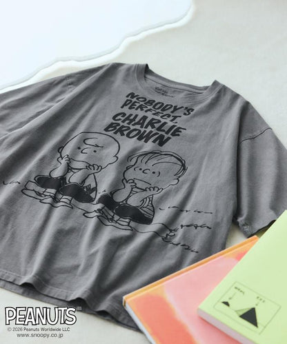 PEANUTS（花生漫畫） BUDDY系列 前胸印花短袖T恤 JT261C02