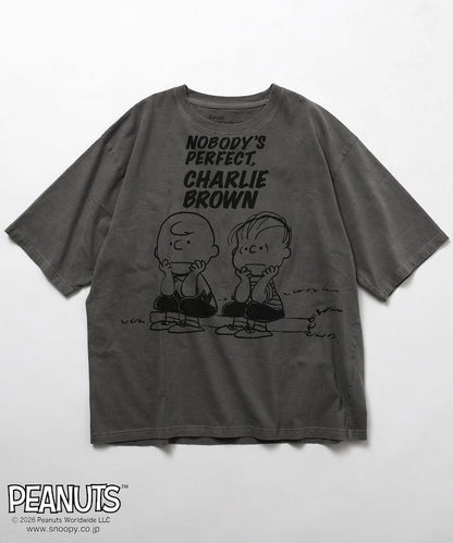 PEANUTS（花生漫畫） BUDDY系列 前胸印花短袖T恤 JT261C02