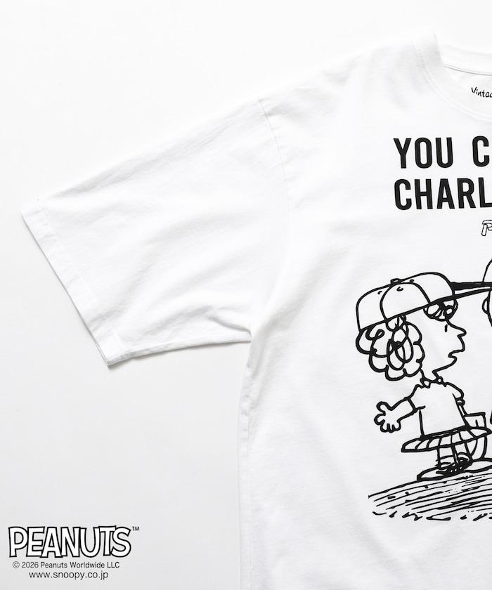 PEANUTS（花生漫畫） YOU CAN DO IT 前胸印花短袖T恤