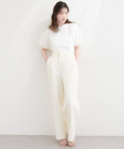 natural couture 歐根紗蓬袖設計 T恤