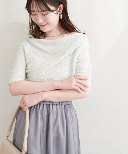 natural couture 提花垂墜上衣