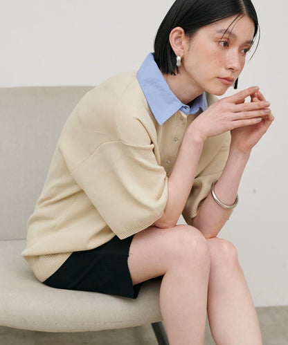 LARUTA 襯衫領 短袖 Polo針織衫