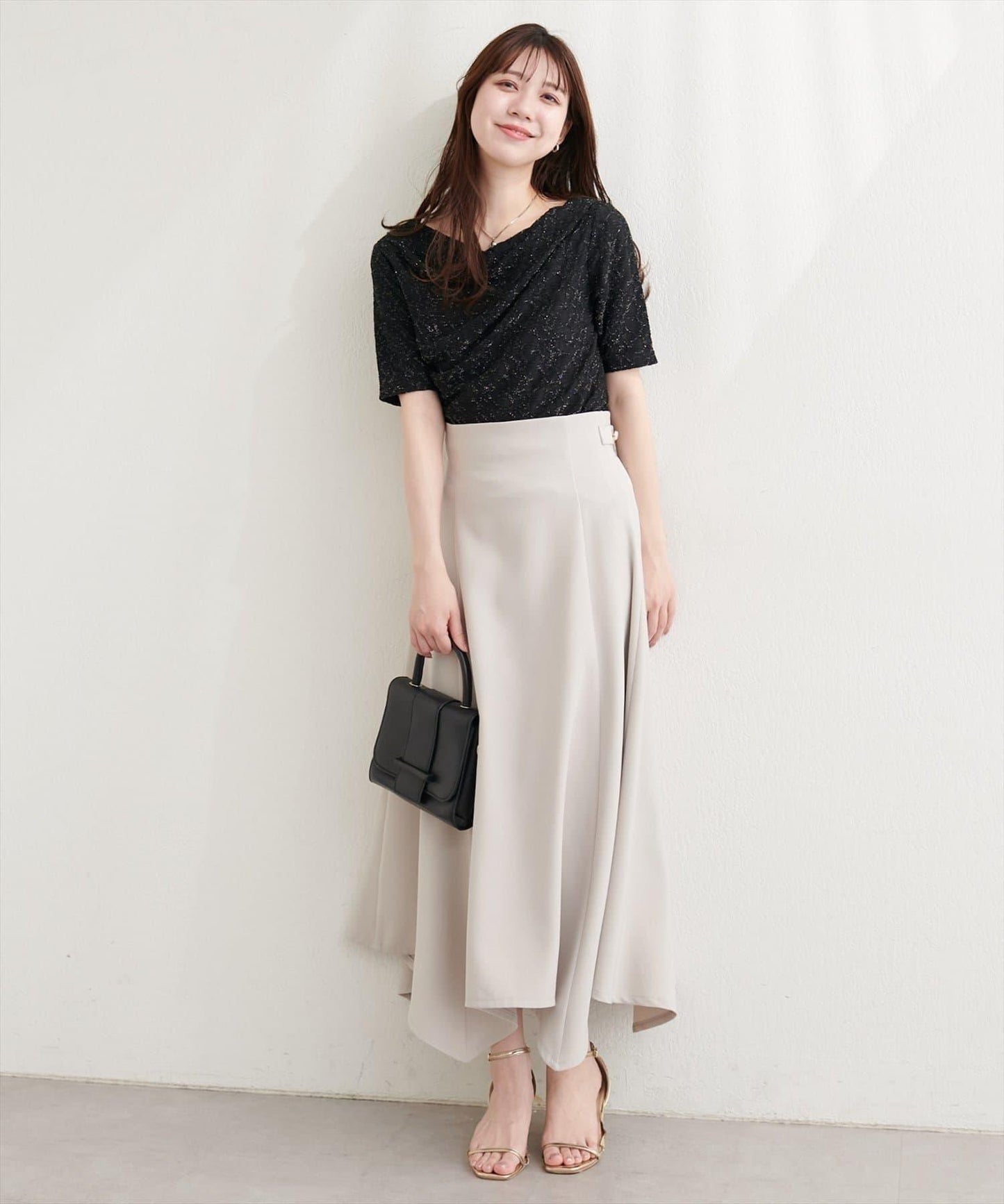 natural couture 提花垂墜上衣