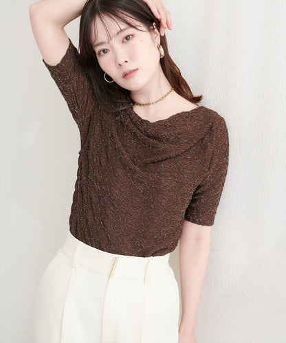natural couture 提花垂墜上衣