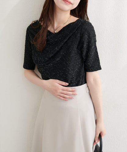natural couture 提花垂墜上衣