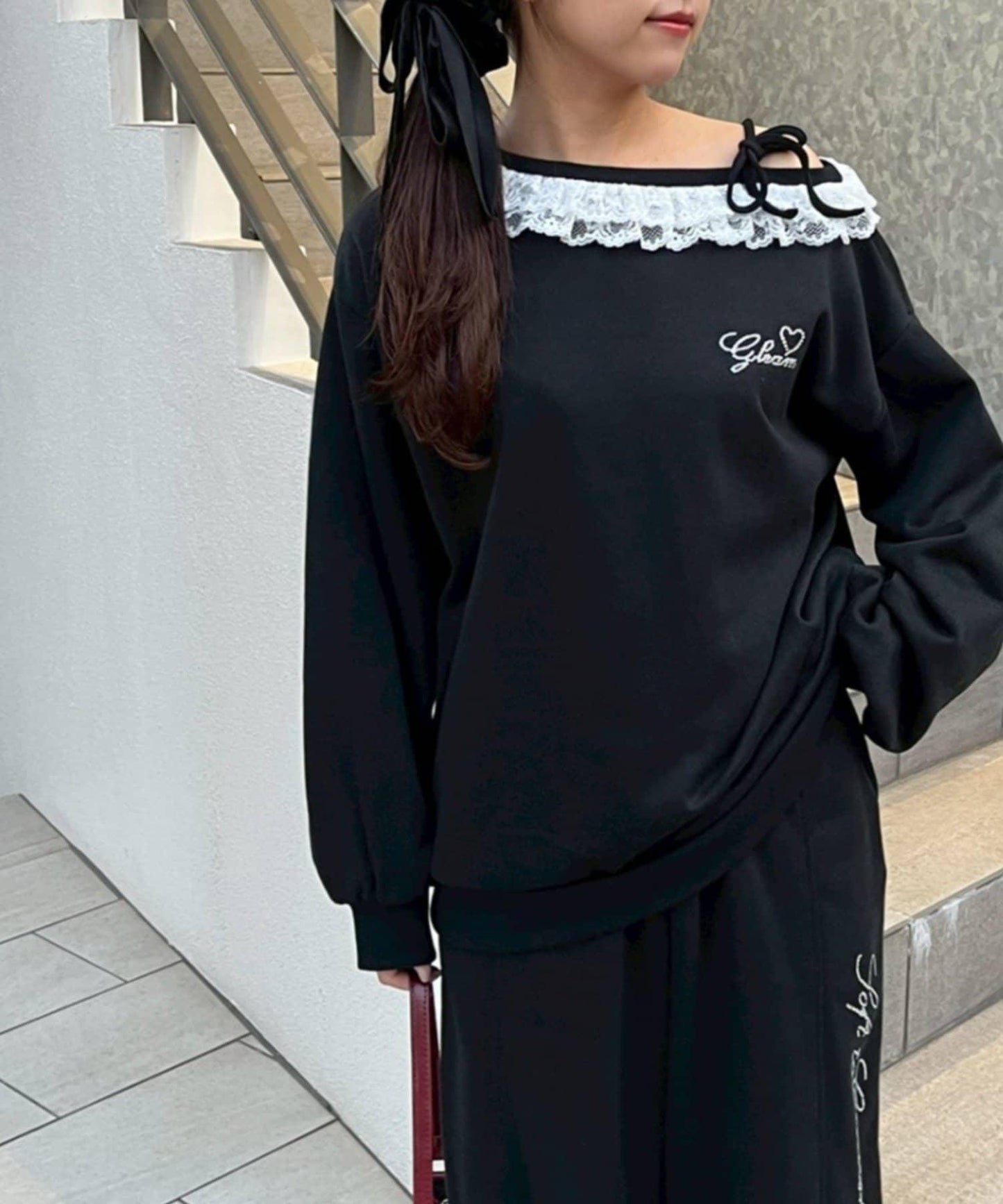 可選衣長 亮絲毛圈 單肩套頭上衣