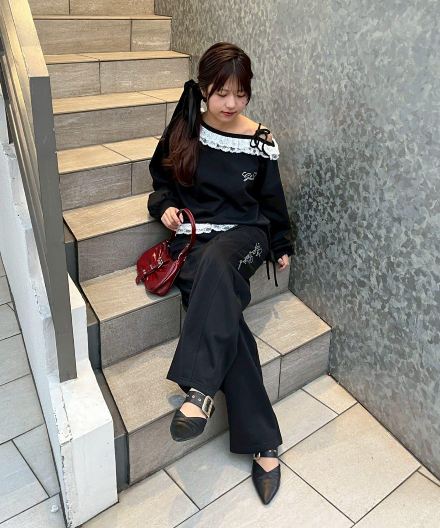 可選衣長 亮絲毛圈 單肩套頭上衣