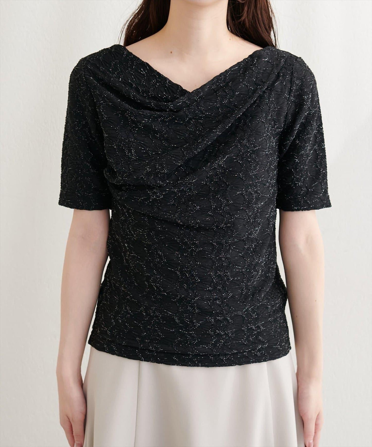 natural couture 提花垂墜上衣