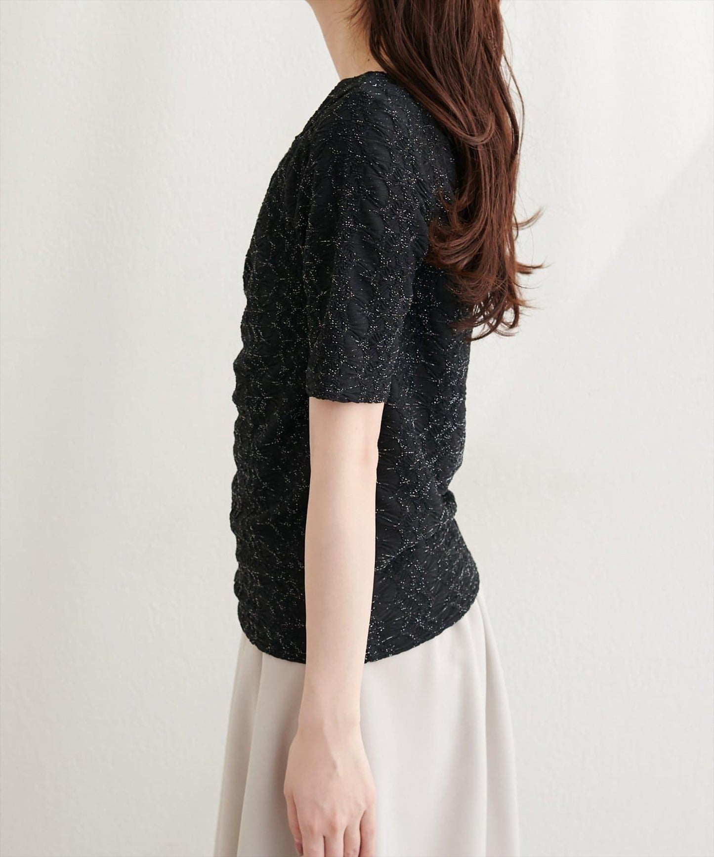 natural couture 提花垂墜上衣