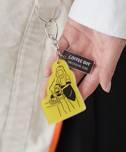 COFFEE BOY×BIRTHDAY BAR 亞克力鑰匙扣