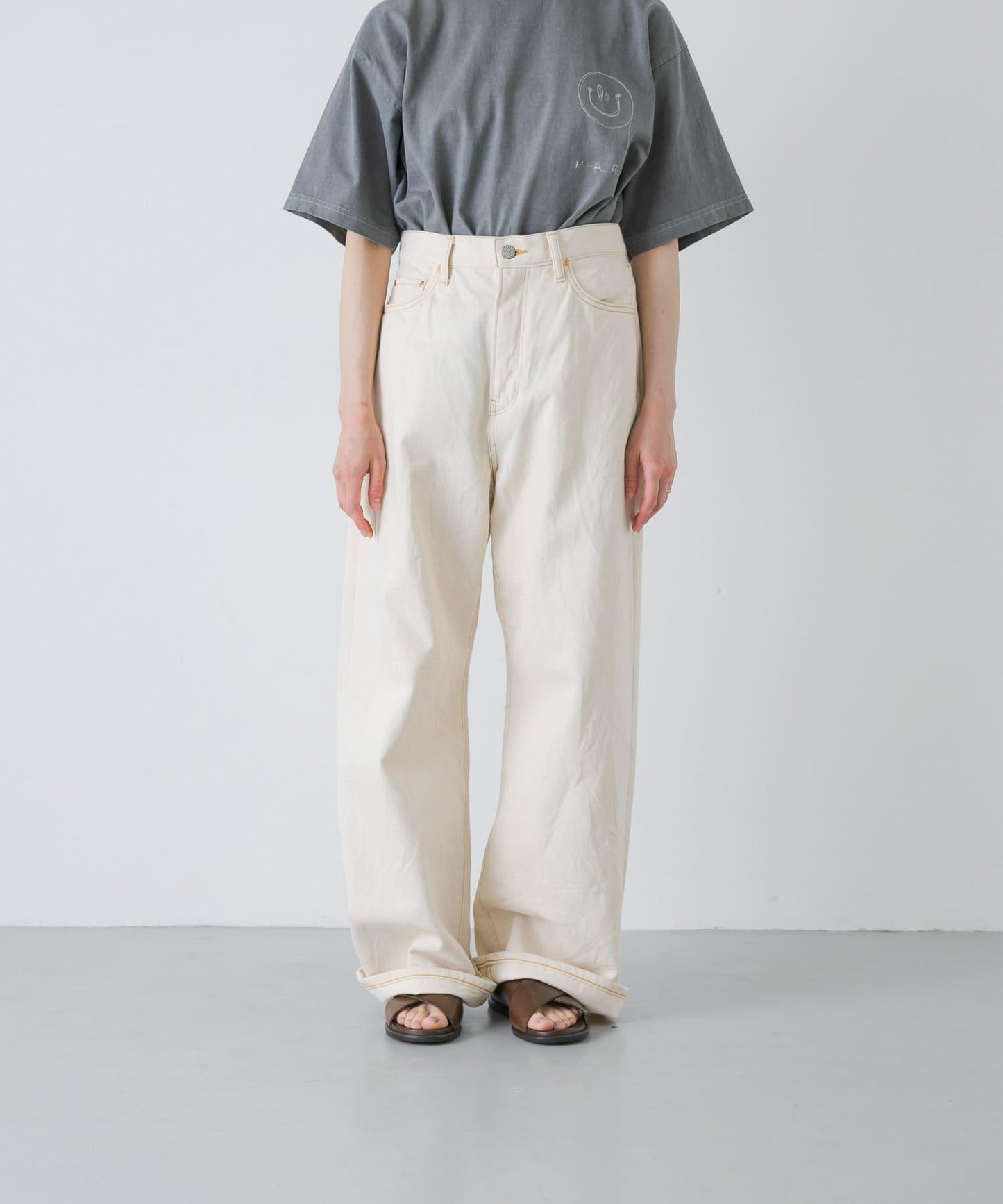 HARi WIDE STRAIGHT 褲子