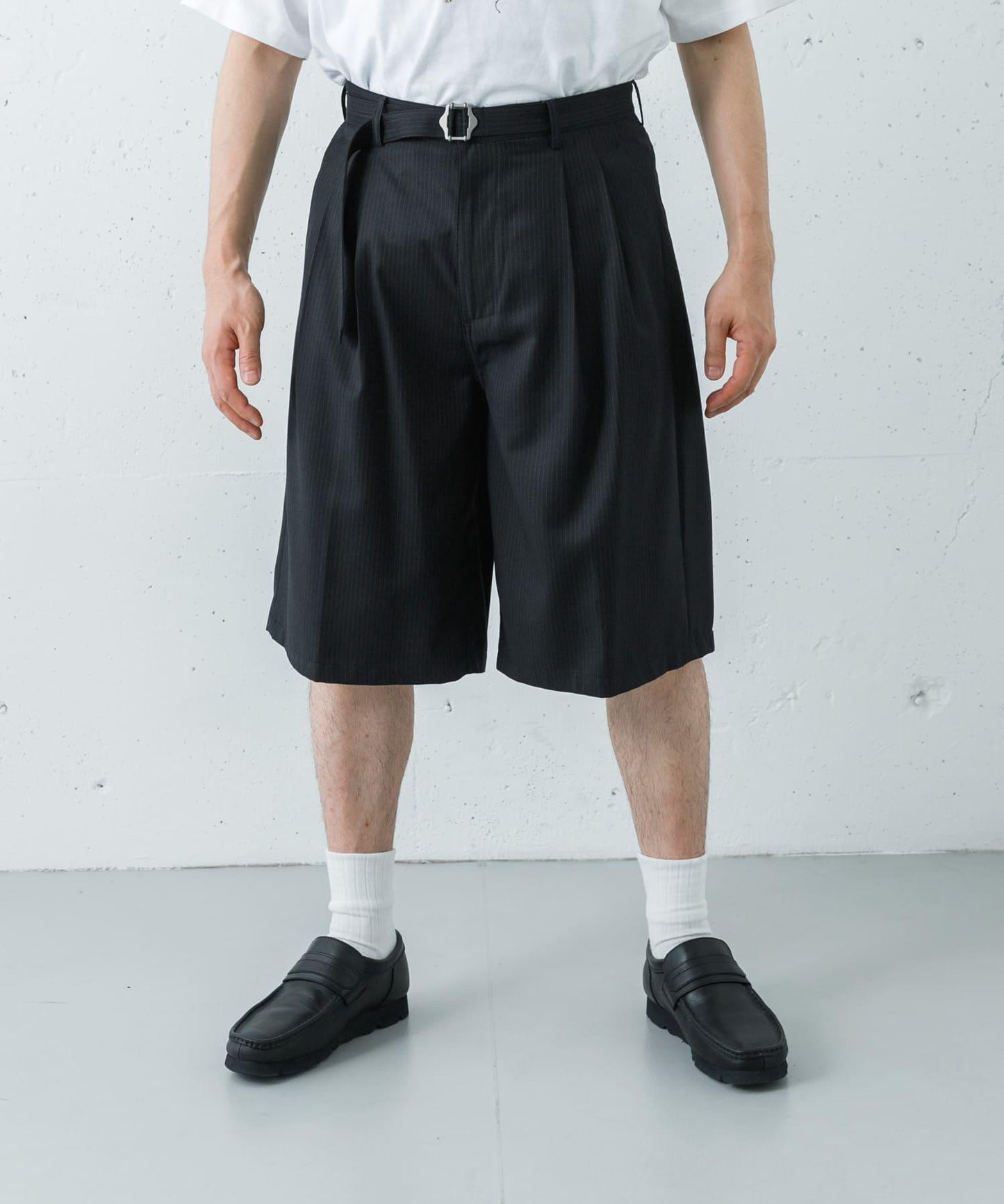 條紋 ANOTHER OFFICE H.STRIPE BERMUDA PANTS 短褲