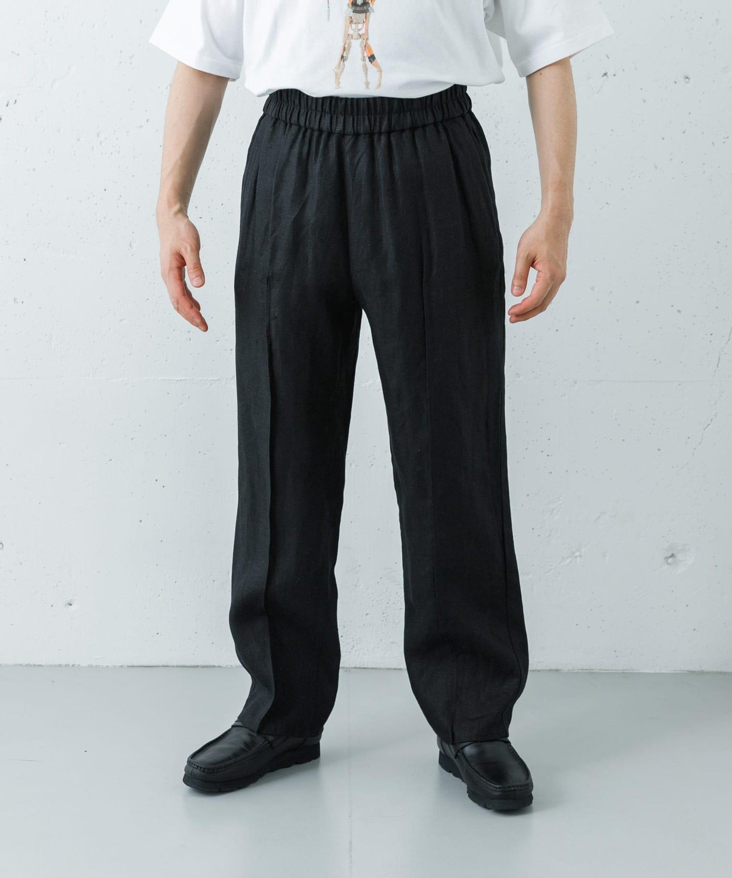 semoh LINEN PIN TUCK TROUSERS 褲子