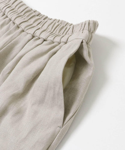 semoh LINEN PIN TUCK TROUSERS 褲子