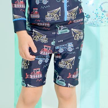 工作車輛印花 泳褲