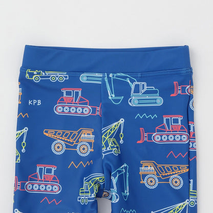 工作車輛印花 泳褲