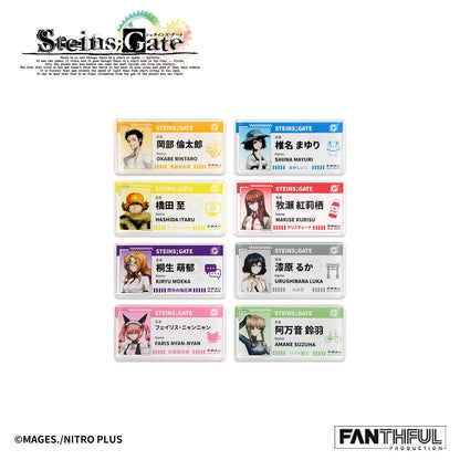 《命運石之門》（命運石之門） 008_FANTHFUL FP001SG2026 亞克力徽章 整盒8個