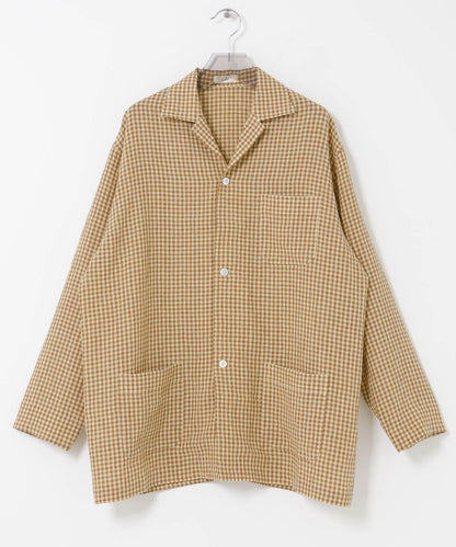 Cale 水扭紋亞麻格紋 工裝連體服