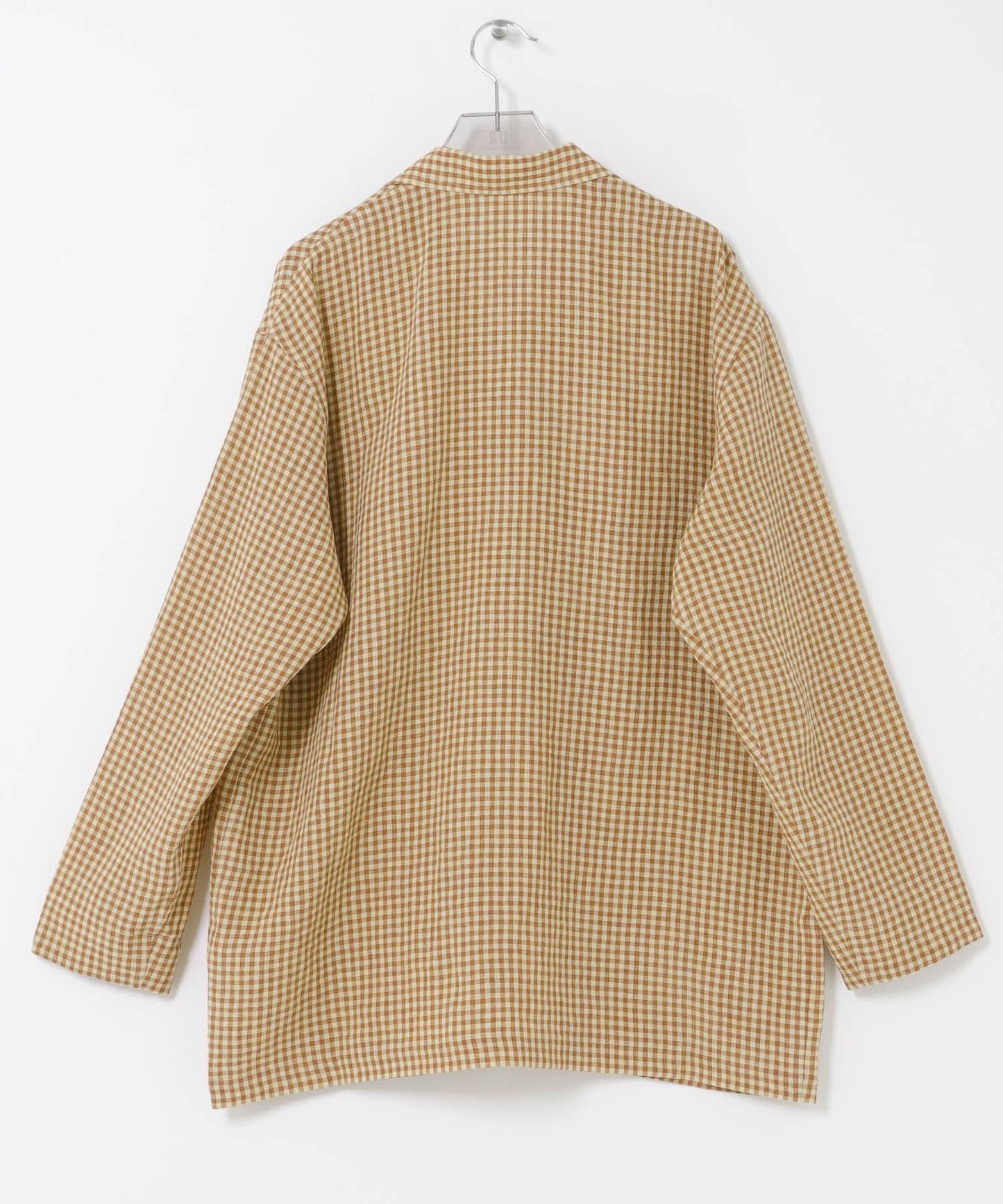 Cale 水扭紋亞麻格紋 工裝連體服