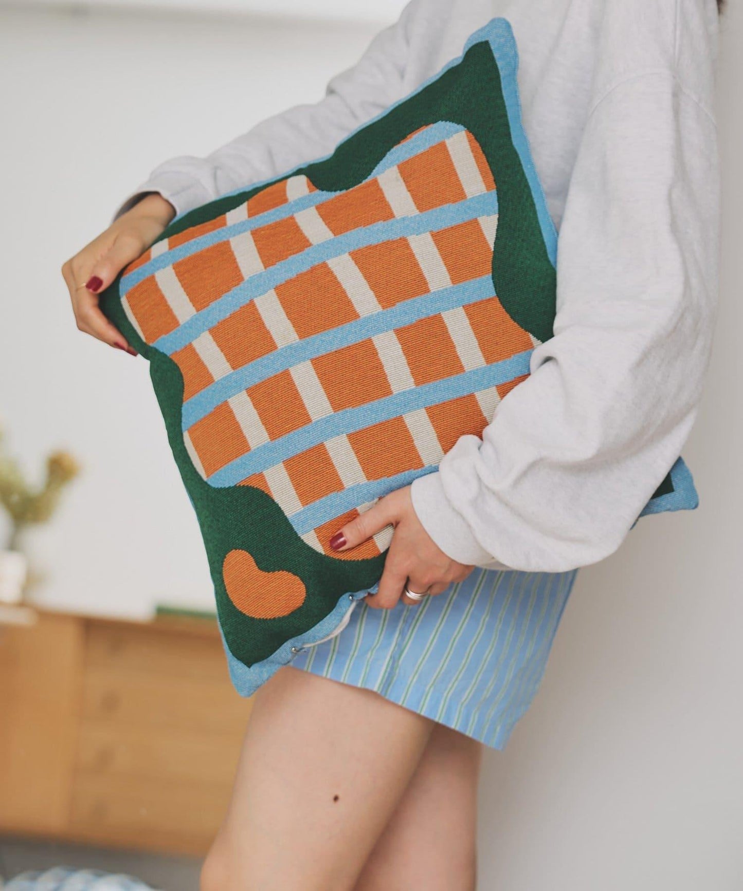 SAHIR サヒール monyamonya 圖案 Cushioncover 抱枕套