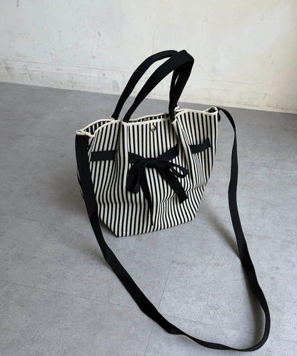 條紋迷你托特包 BAG