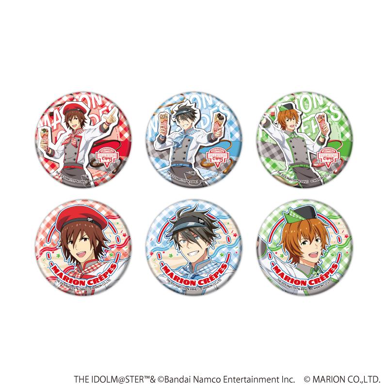 《偶像大師 SideM》（偶像大師 SideM） 可麗餅ver. 第41彈 徽章 6件套（描き下ろしイラスト）