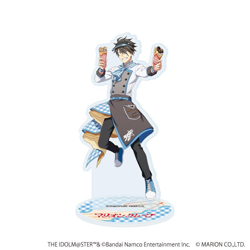 偶像大師 SideM（偶像大師 SideM） 44 握野英雄 亞克力立牌 クレープ屋ver. 描き下ろし插畫款