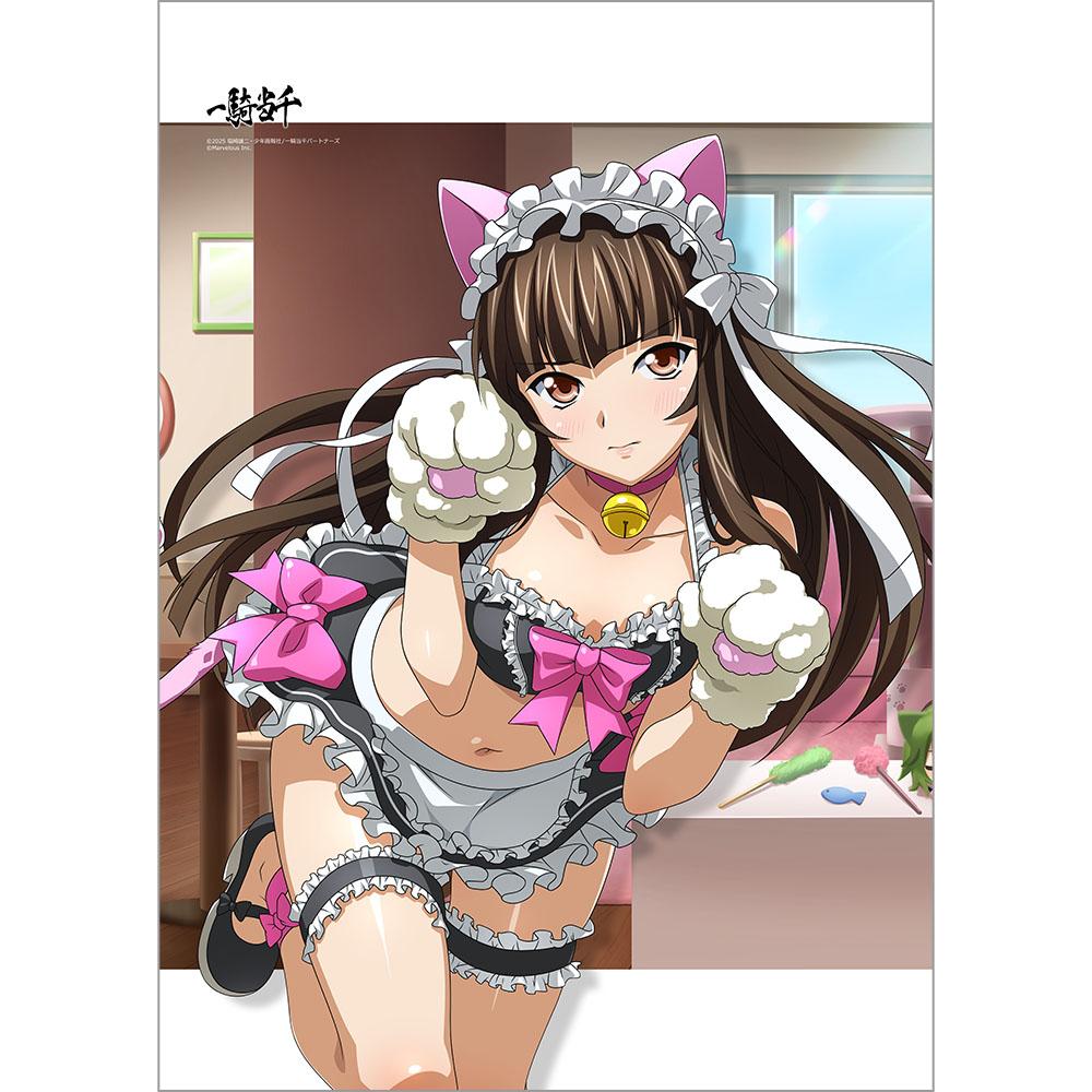 一騎當千（一騎當千） 典韋 B2掛毯 獻身にゃんこ Wスエード