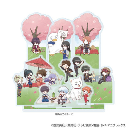 銀魂（銀魂） Premium系列 01號 亞克力場景擺件 櫻花賞花集合 GraphArt插畫款