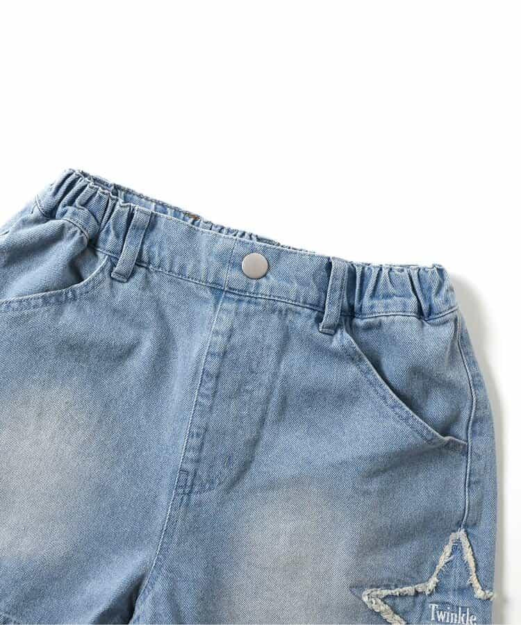 混色牛仔短褲