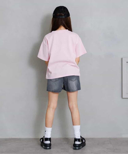 混色牛仔短褲