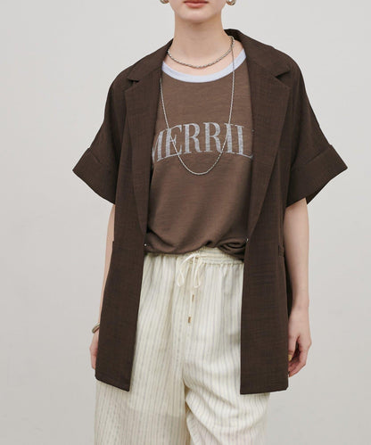 撞色設計 Logo Tee T恤