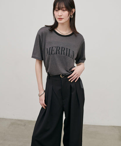 撞色設計 Logo Tee T恤