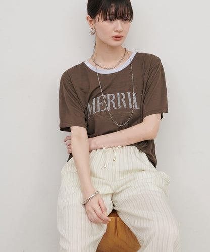 撞色設計 Logo Tee T恤