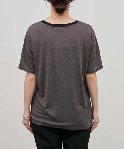 撞色設計 Logo Tee T恤