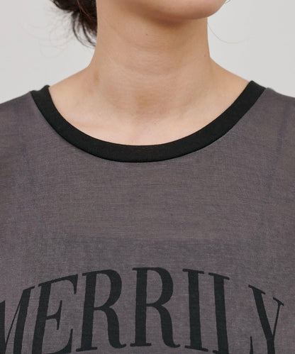 撞色設計 Logo Tee T恤