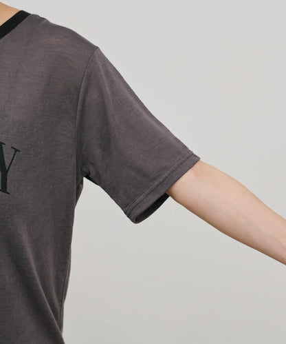撞色設計 Logo Tee T恤