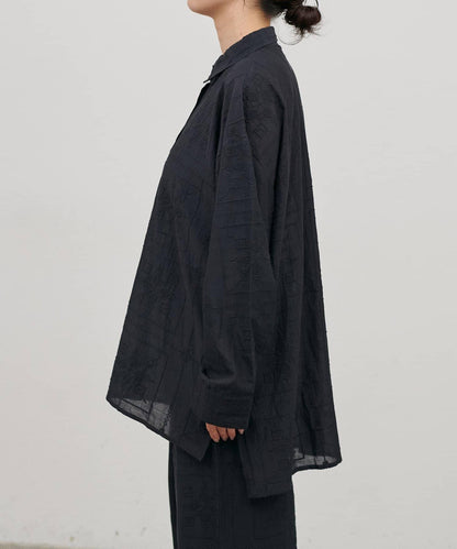 拼接刺繡襯衫