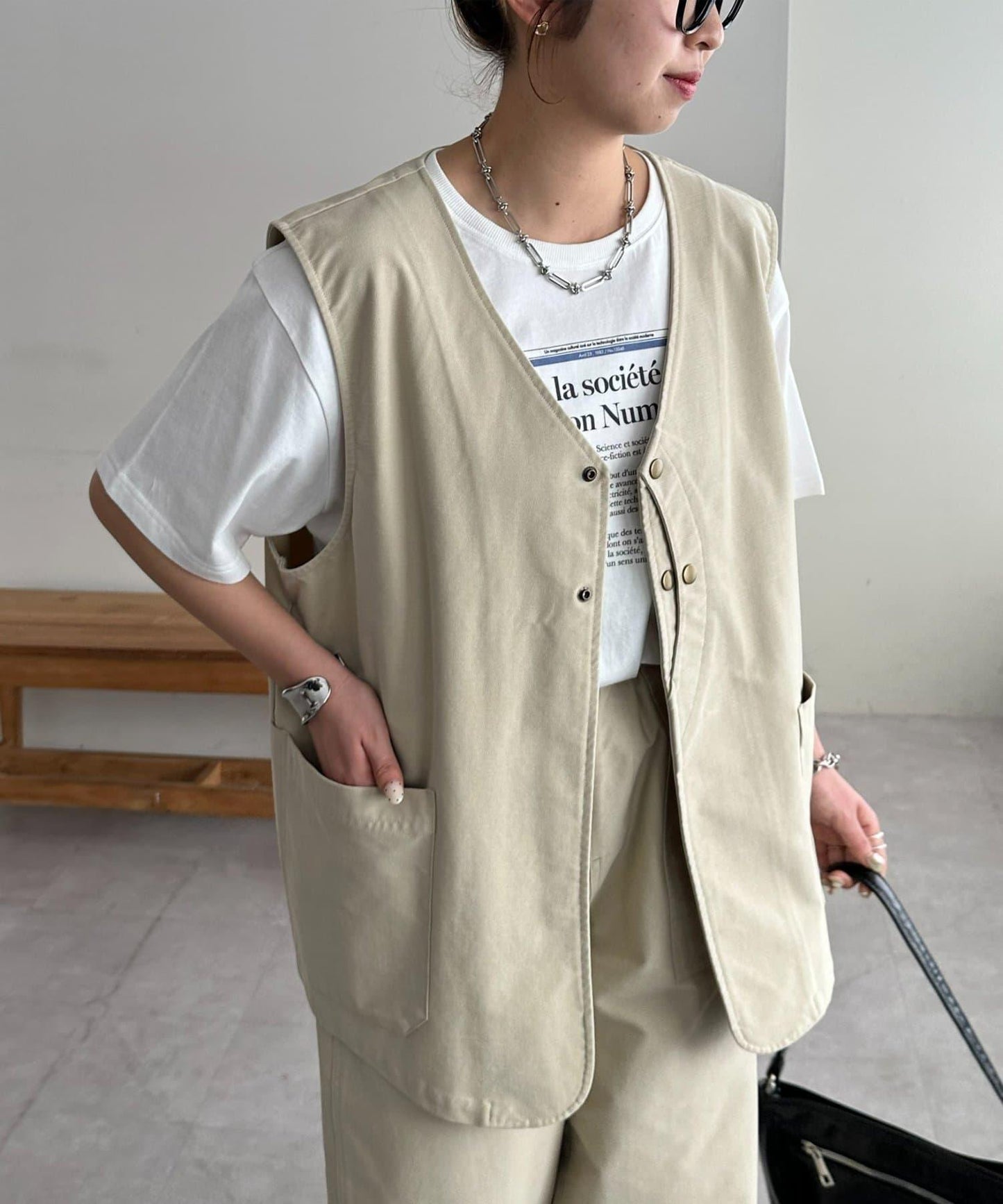 反緞面 男女同款 獵裝馬甲