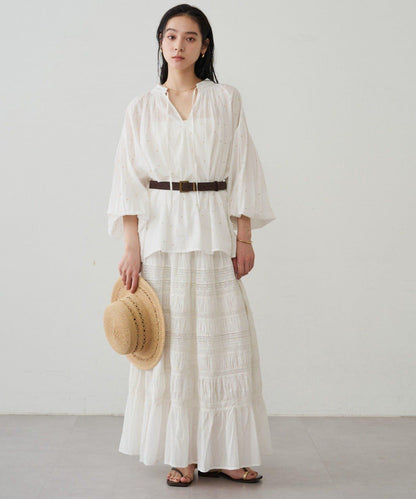 Loungedress INDIA 褶皺層疊蕾絲半身裙